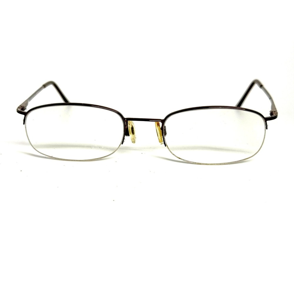 Polo Ralph Lauren 1004 9013 Brown Rectangular Half Rim Eyeglasses 49-19-135